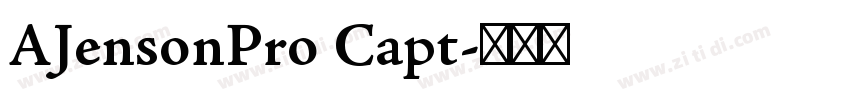 AJensonPro Capt字体转换